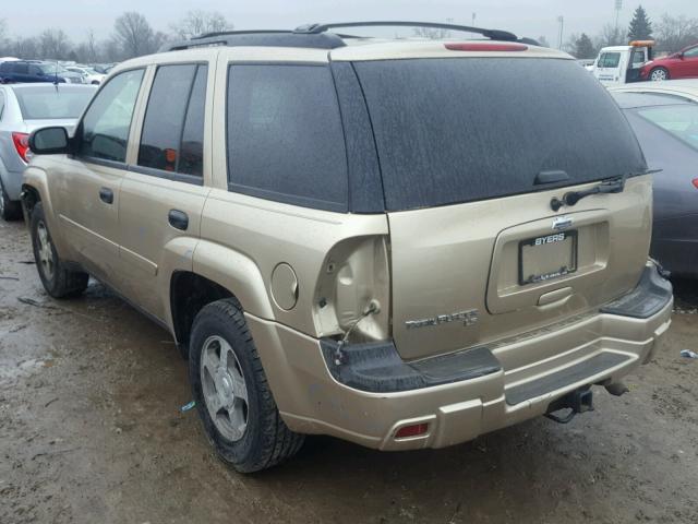 1GNDT13S662310007 - 2006 CHEVROLET TRAILBLAZE GOLD photo 3