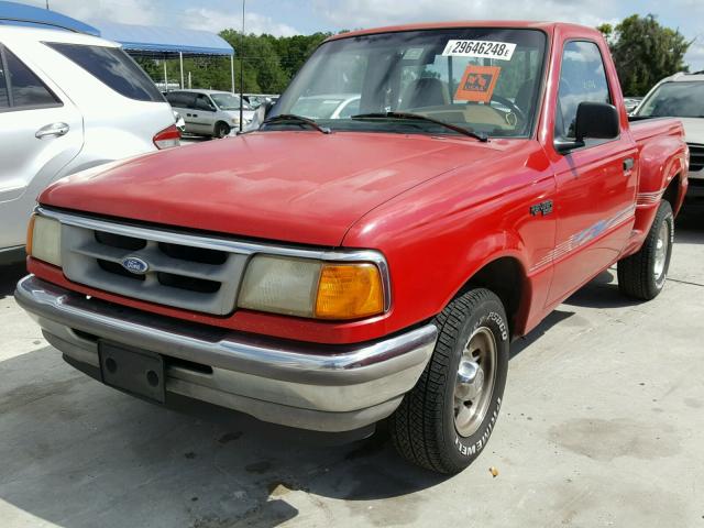 1FTCR10A6TPA96519 - 1996 FORD RANGER RED photo 2