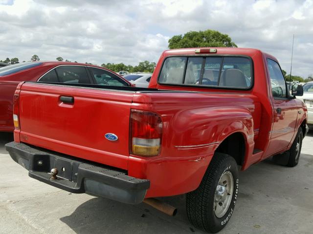 1FTCR10A6TPA96519 - 1996 FORD RANGER RED photo 4