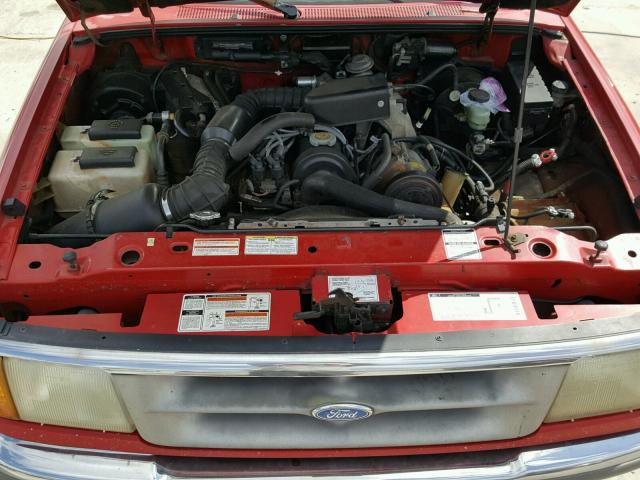 1FTCR10A6TPA96519 - 1996 FORD RANGER RED photo 7