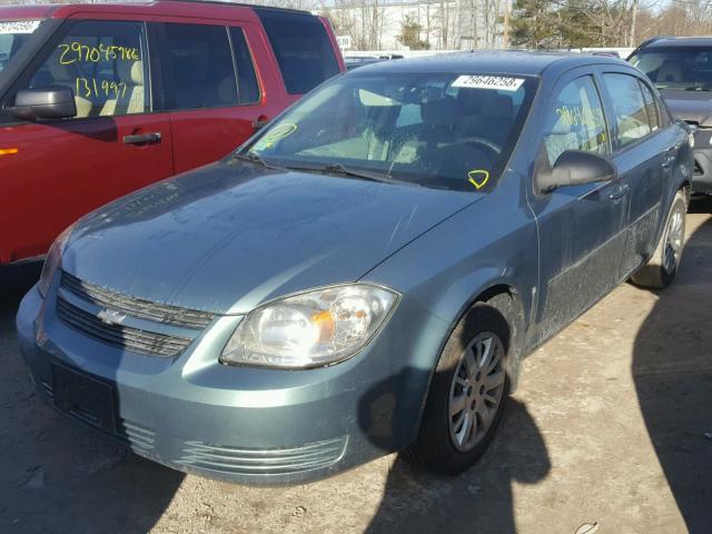 1G1AS58H097230401 - 2009 CHEVROLET COBALT LS TEAL photo 2