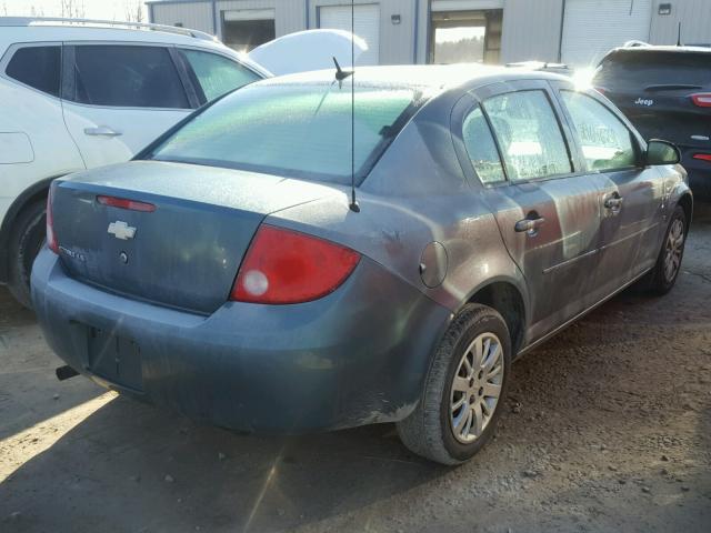 1G1AS58H097230401 - 2009 CHEVROLET COBALT LS TEAL photo 4