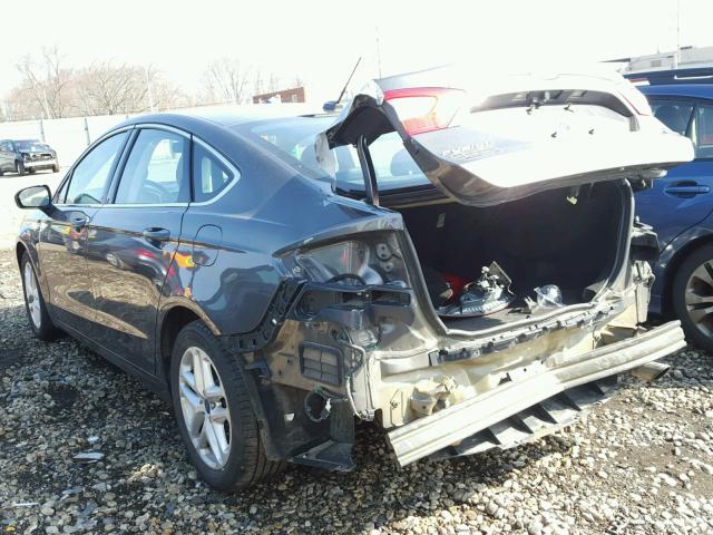 3FA6P0HD8GR185203 - 2016 FORD FUSION SE GRAY photo 3