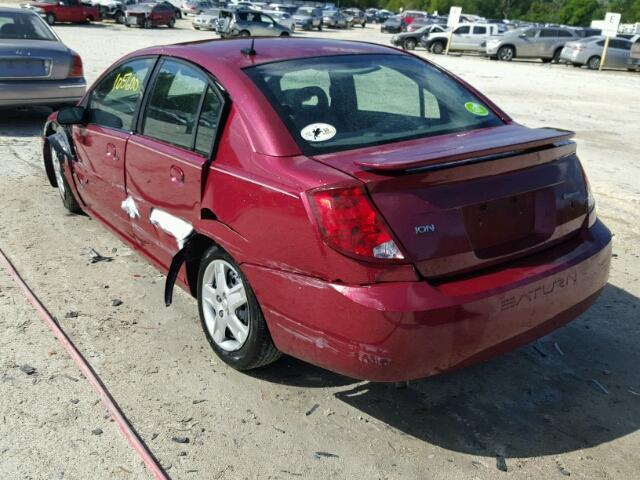 1G8AJ55FX7Z151732 - 2007 SATURN ION LEVEL BURGUNDY photo 3