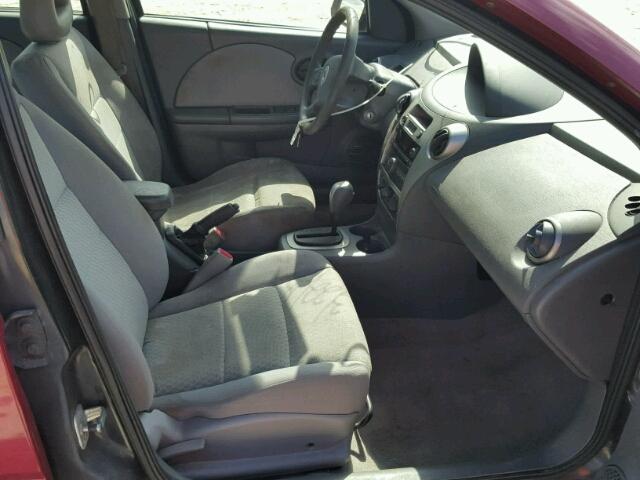 1G8AJ55FX7Z151732 - 2007 SATURN ION LEVEL BURGUNDY photo 5