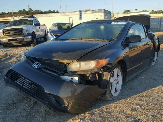 2HGFG12897H516928 - 2007 HONDA CIVIC EX BLACK photo 2