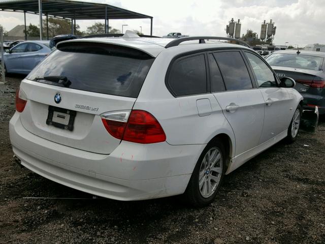 WBAVT73547FZ36155 - 2007 BMW 328 XIT WHITE photo 4