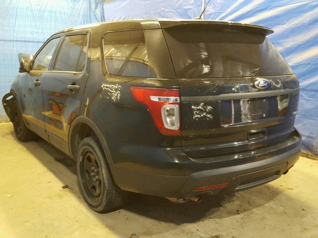 1FM5K8ARXEGA75794 - 2014 FORD EXPLORER P BLACK photo 3