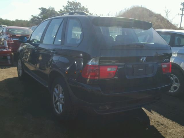 5UXFA13514LU35925 - 2004 BMW X5 3.0I BLACK photo 3