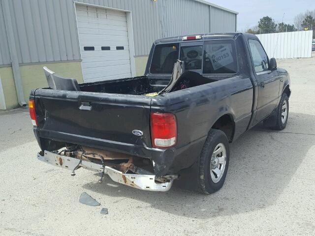 1FTYR10C6YPC16110 - 2000 FORD RANGER BLACK photo 4