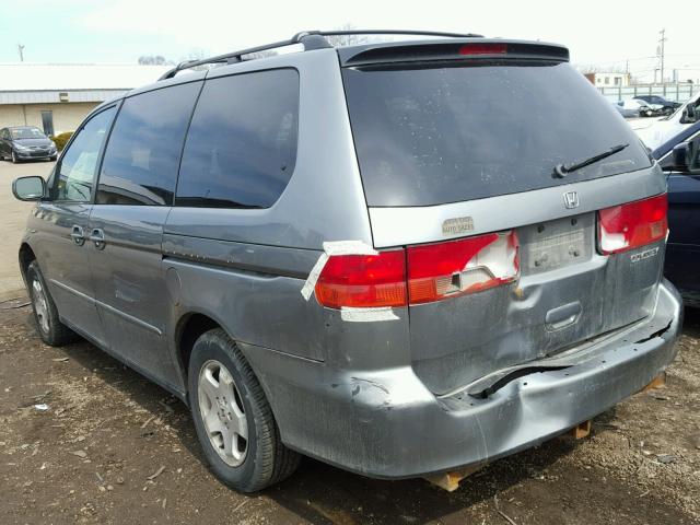 2HKRL186XYH602173 - 2000 HONDA ODYSSEY EX SILVER photo 3