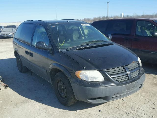 1D4GP25R57B186567 - 2007 DODGE CARAVAN SE BLACK photo 1