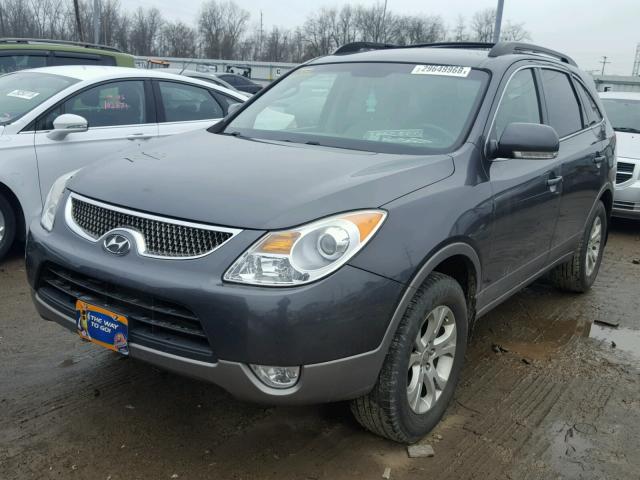 KM8NUDCC4AU119375 - 2010 HYUNDAI VERACRUZ G GRAY photo 2