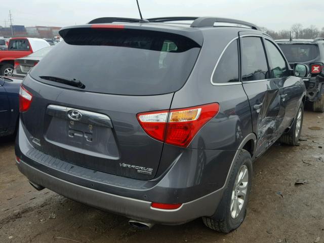 KM8NUDCC4AU119375 - 2010 HYUNDAI VERACRUZ G GRAY photo 4