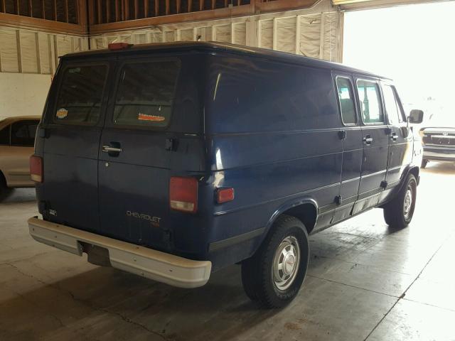 1GCGG35K3TF104473 - 1996 CHEVROLET VAN G3500 BLUE photo 4