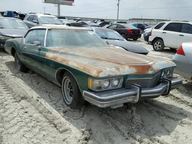 4Y87U3H503097 - 1973 BUICK RIVIERA GREEN photo 1