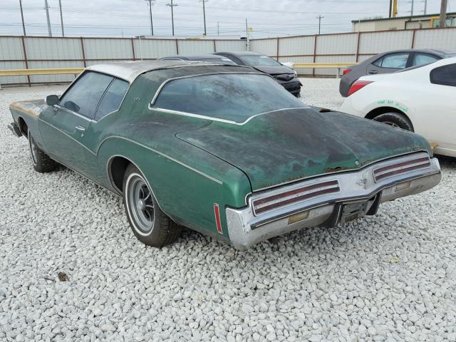 4Y87U3H503097 - 1973 BUICK RIVIERA GREEN photo 3