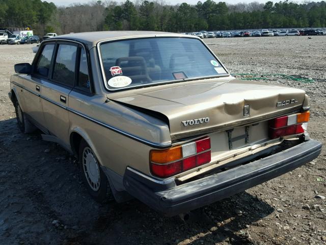 YV1AA8840L1405243 - 1990 VOLVO 240 BASE GOLD photo 3