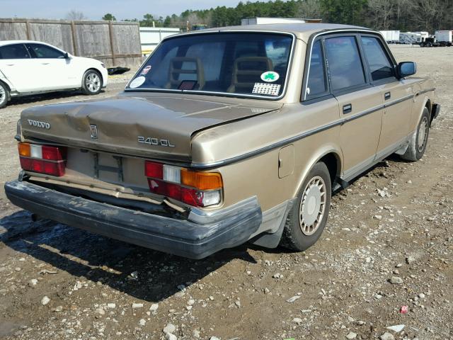 YV1AA8840L1405243 - 1990 VOLVO 240 BASE GOLD photo 4