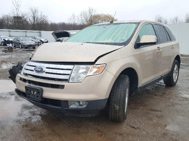 2FMDK38C67BB54342 - 2007 FORD EDGE SEL GOLD photo 2