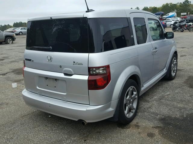 5J6YH18947L011400 - 2007 HONDA ELEMENT SC SILVER photo 4