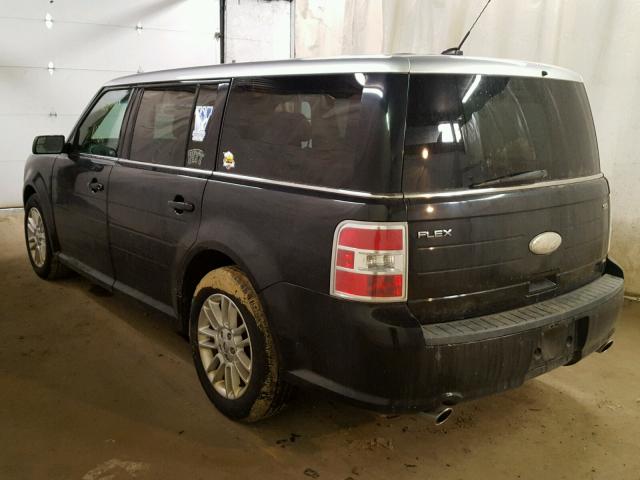 2FMHK6C87DBD07361 - 2013 FORD FLEX SEL Սև լուսանկար 3