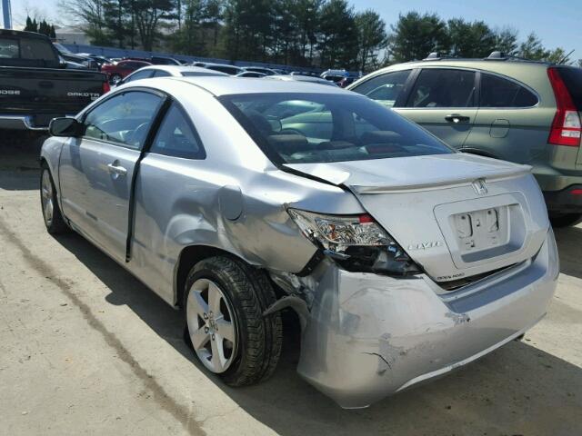 2HGFG12828H540683 - 2008 HONDA CIVIC EX SILVER photo 3