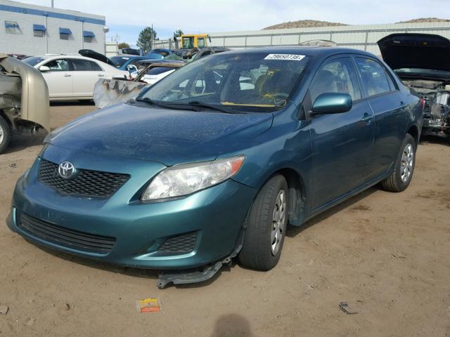 1NXBU40E79Z079247 - 2009 TOYOTA COROLLA BA GREEN photo 2