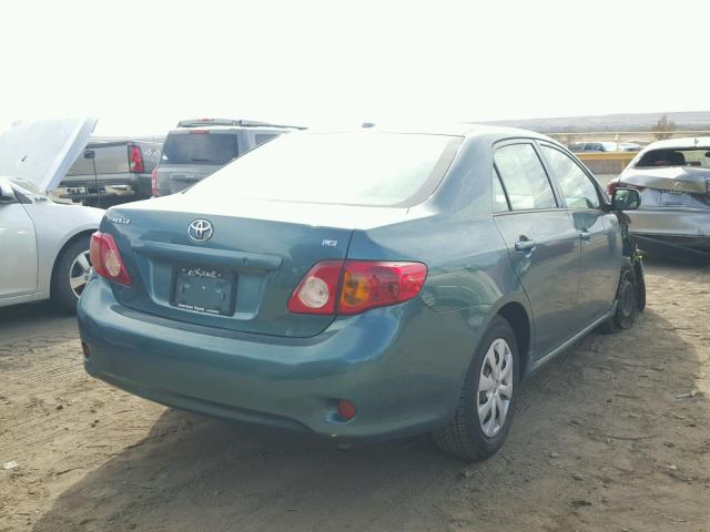 1NXBU40E79Z079247 - 2009 TOYOTA COROLLA BA GREEN photo 4