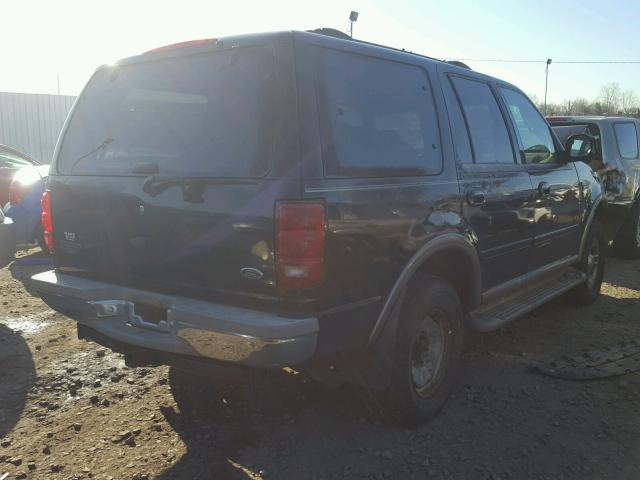 1FMPU18L91LB00018 - 2001 FORD EXPEDITION BLACK photo 4