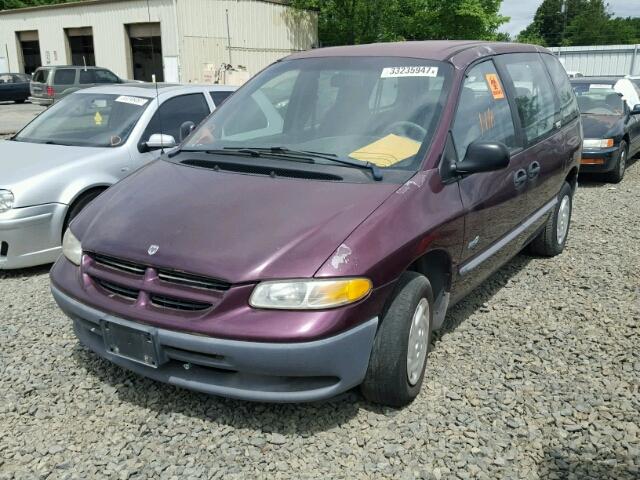 2B4GP25G5YR790891 - 2000 DODGE CARAVAN PURPLE photo 2