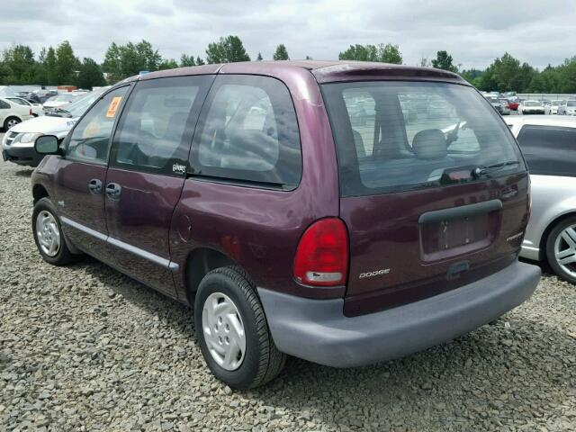 2B4GP25G5YR790891 - 2000 DODGE CARAVAN PURPLE photo 3