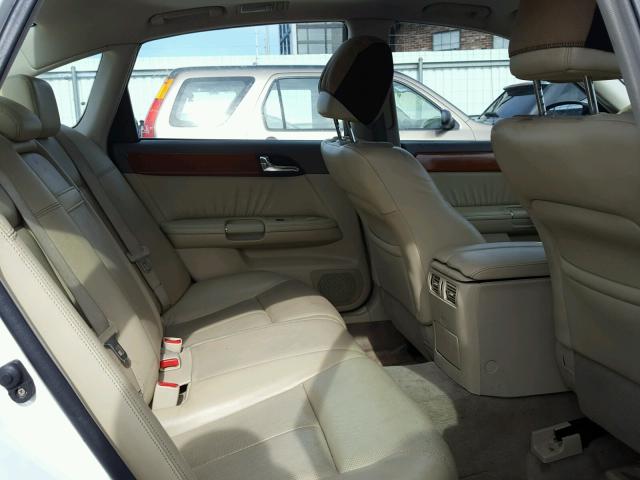 JNKAY01F56M263195 - 2006 INFINITI M35 BASE WHITE photo 6