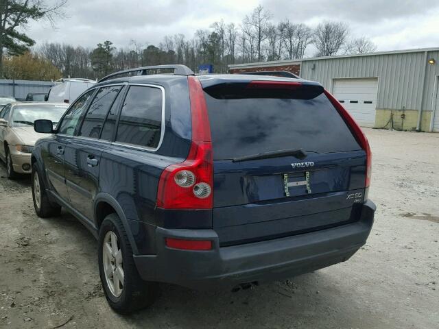 YV1CZ59H141060369 - 2004 VOLVO XC90 BLUE photo 3