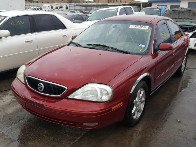 1MEFM50U92A639679 - 2002 MERCURY SABLE GS MAROON photo 2