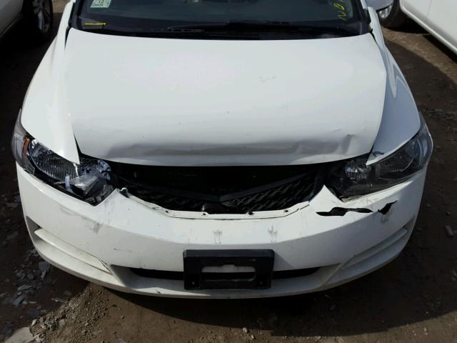 2HGFG1B92AH520741 - 2010 HONDA CIVIC EXL WHITE photo 7