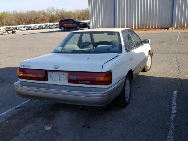 JT8VV22T1L0106194 - 1990 LEXUS ES 250 WHITE photo 4