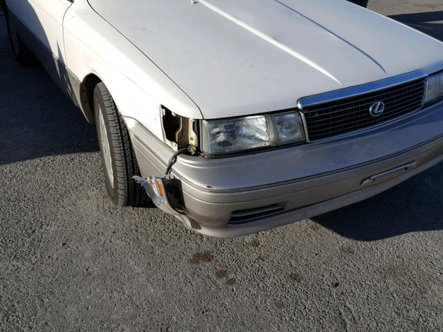 JT8VV22T1L0106194 - 1990 LEXUS ES 250 WHITE photo 9