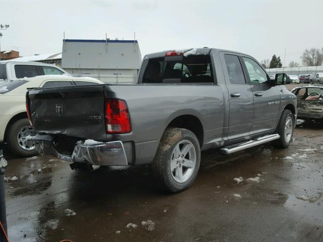 1D7RV1GT1BS562145 - 2011 DODGE RAM 1500 GRAY photo 4