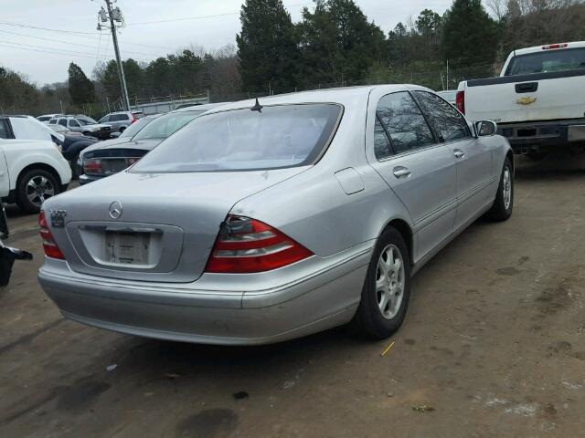 WDBNG75J51A142060 - 2001 MERCEDES-BENZ S 500 SILVER photo 4