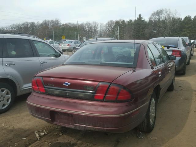 2G1WL52M3T1158459 - 1996 CHEVROLET LUMINA BURGUNDY photo 4