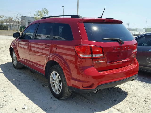 3C4PDCBG3FT733847 - 2015 DODGE JOURNEY SX RED photo 3