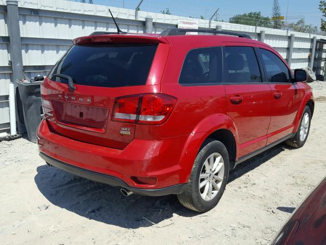 3C4PDCBG3FT733847 - 2015 DODGE JOURNEY SX RED photo 4