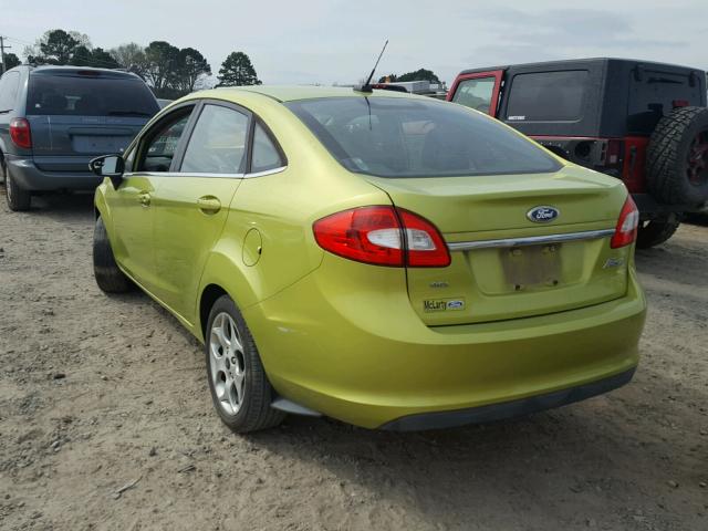 3FADP4CJ3BM124519 - 2011 FORD FIESTA SEL GREEN photo 3