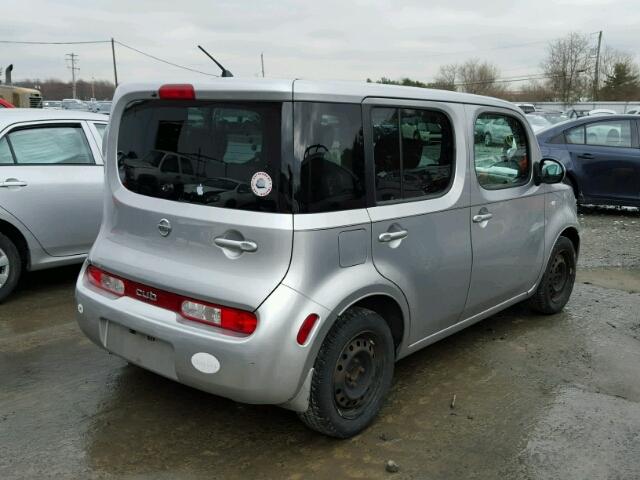 JN8AZ28R29T111528 - 2009 NISSAN CUBE BASE SILVER photo 4