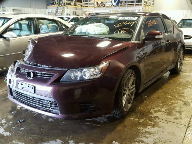 JTKJF5C79C3034698 - 2012 TOYOTA SCION TC 栗色 照片 2