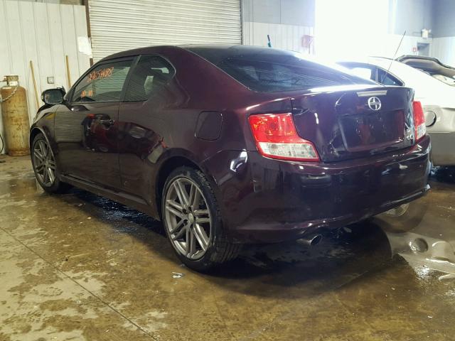 JTKJF5C79C3034698 - 2012 TOYOTA SCION TC 栗色 照片 3