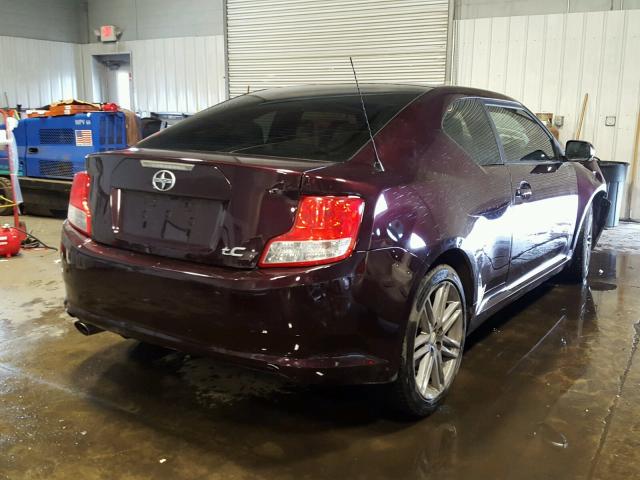 JTKJF5C79C3034698 - 2012 TOYOTA SCION TC 栗色 照片 4