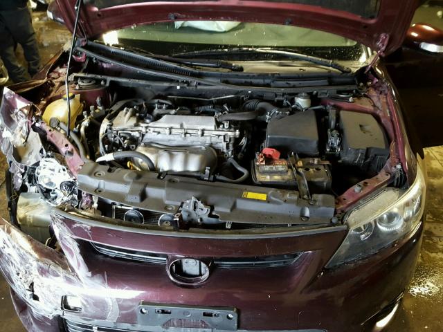 JTKJF5C79C3034698 - 2012 TOYOTA SCION TC 栗色 照片 7