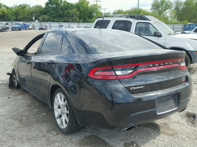 1C3CDFBH8DD153753 - 2013 DODGE DART SXT BLACK photo 3